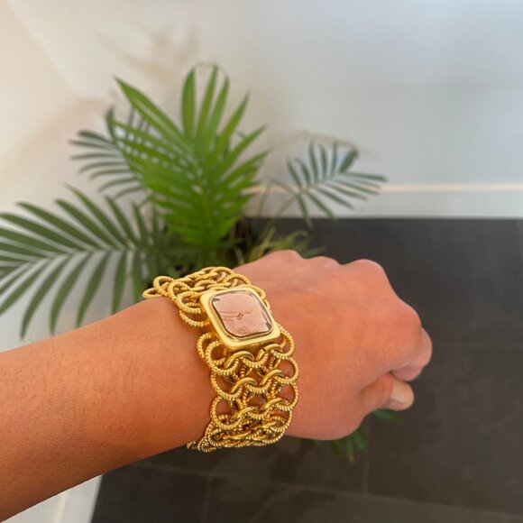Roberto Cavalli Gold Colored Chain Watch - Picture 7 of 7